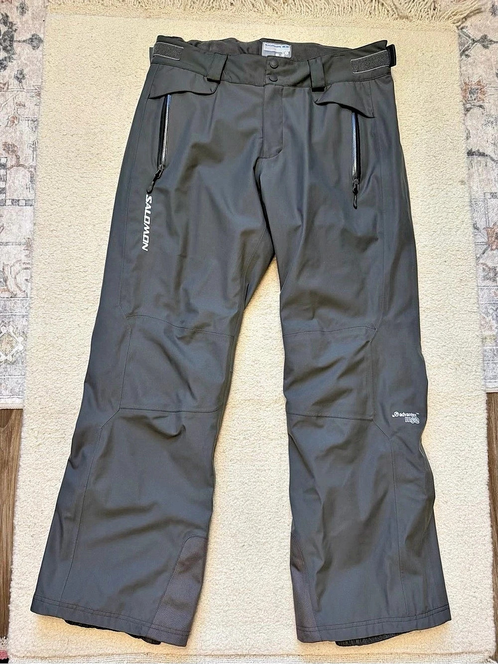 Salomon Men's Cargo Pants Gray Waist 54 Like New